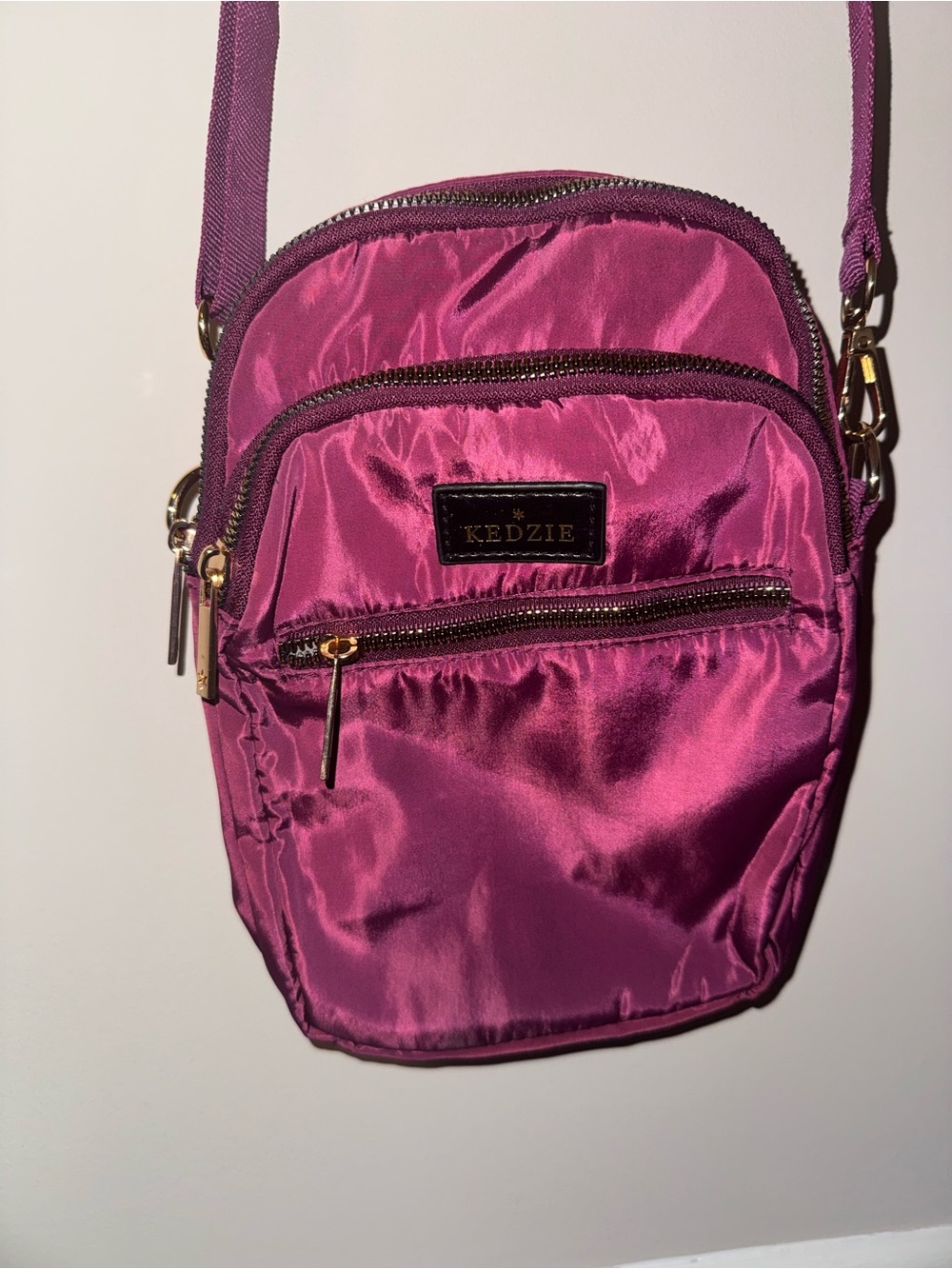 Kedzie Magenta Crossbody Bag - Compact Women's Shoulder Bag